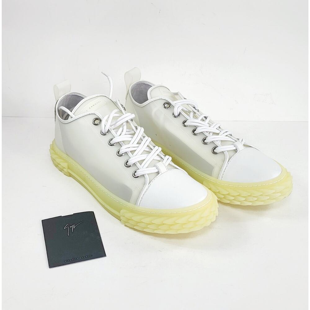 GIUSEPPE ZANOTTI Rubber Sneakers US10 UK9 EU43 Zip Detail Made in Italy